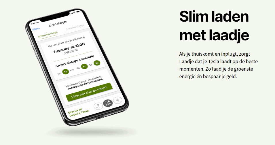 Laadje app Laadje app