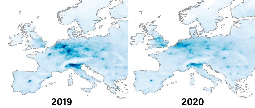 Luchtkwaliteit omhoog door Coronavirus