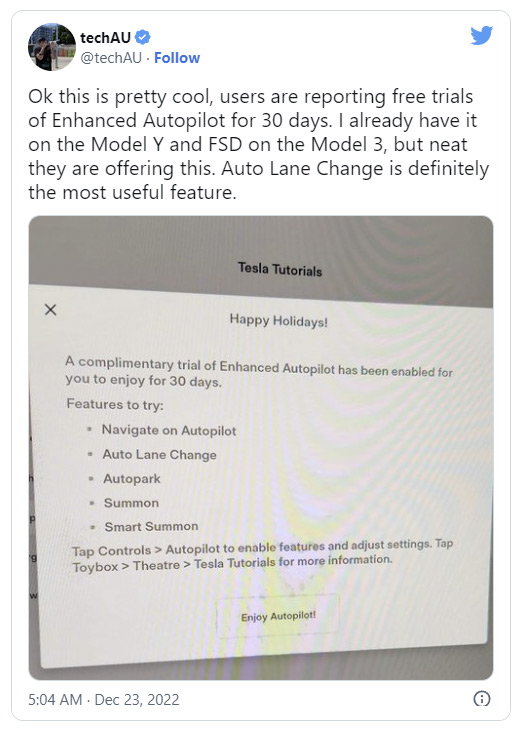 Tesla Enhanced Autopilot update Tesla Enhanced Autopilot update