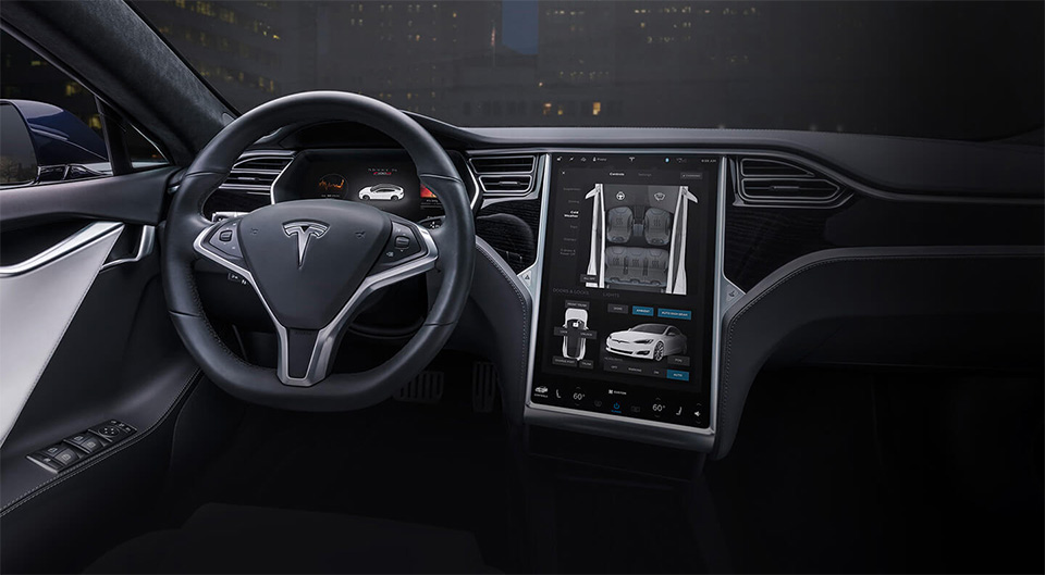 Tesla Model S - Interieur Tesla Model S - Interieur