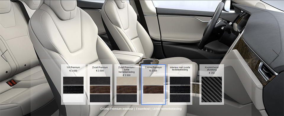 Tesla Model S interieur Tesla Model S interieur