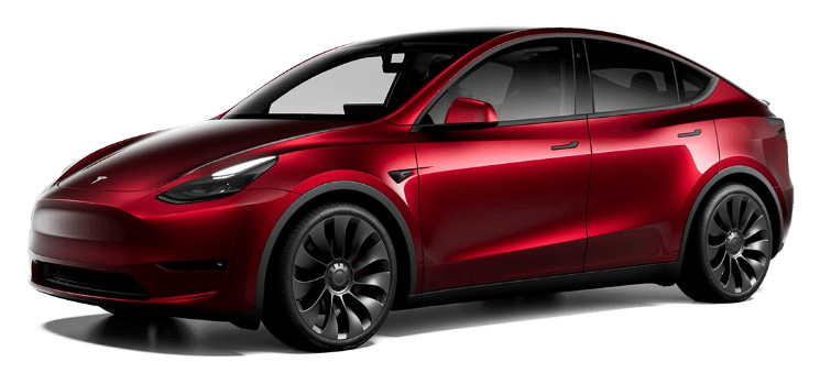 Tesla Model Y - Midnight Cherry Red