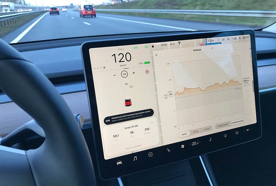 Cruise control op de snelweg